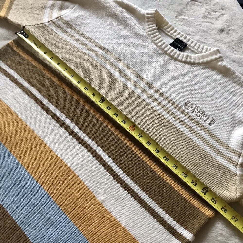 Southpole Men's Vintage Striped Long Sleeve Sweater Size XL - Picture 4 of 6